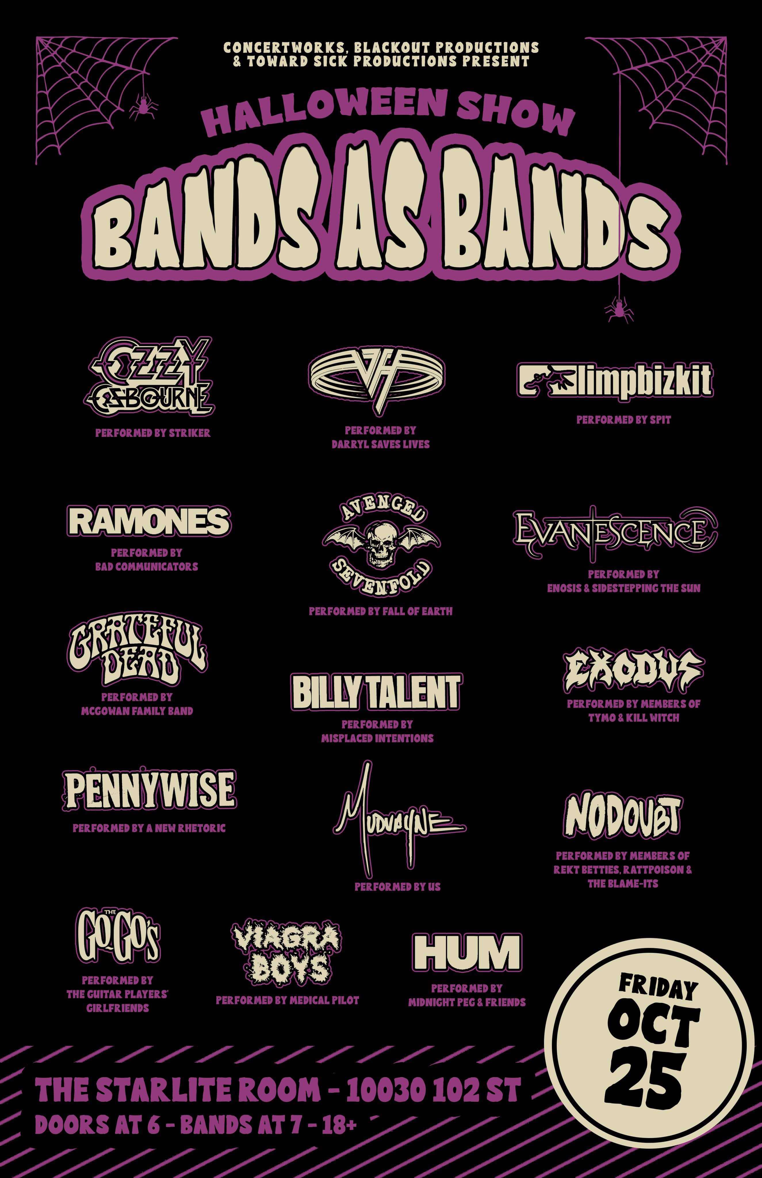 Bands as Bands 2024 Event Poster