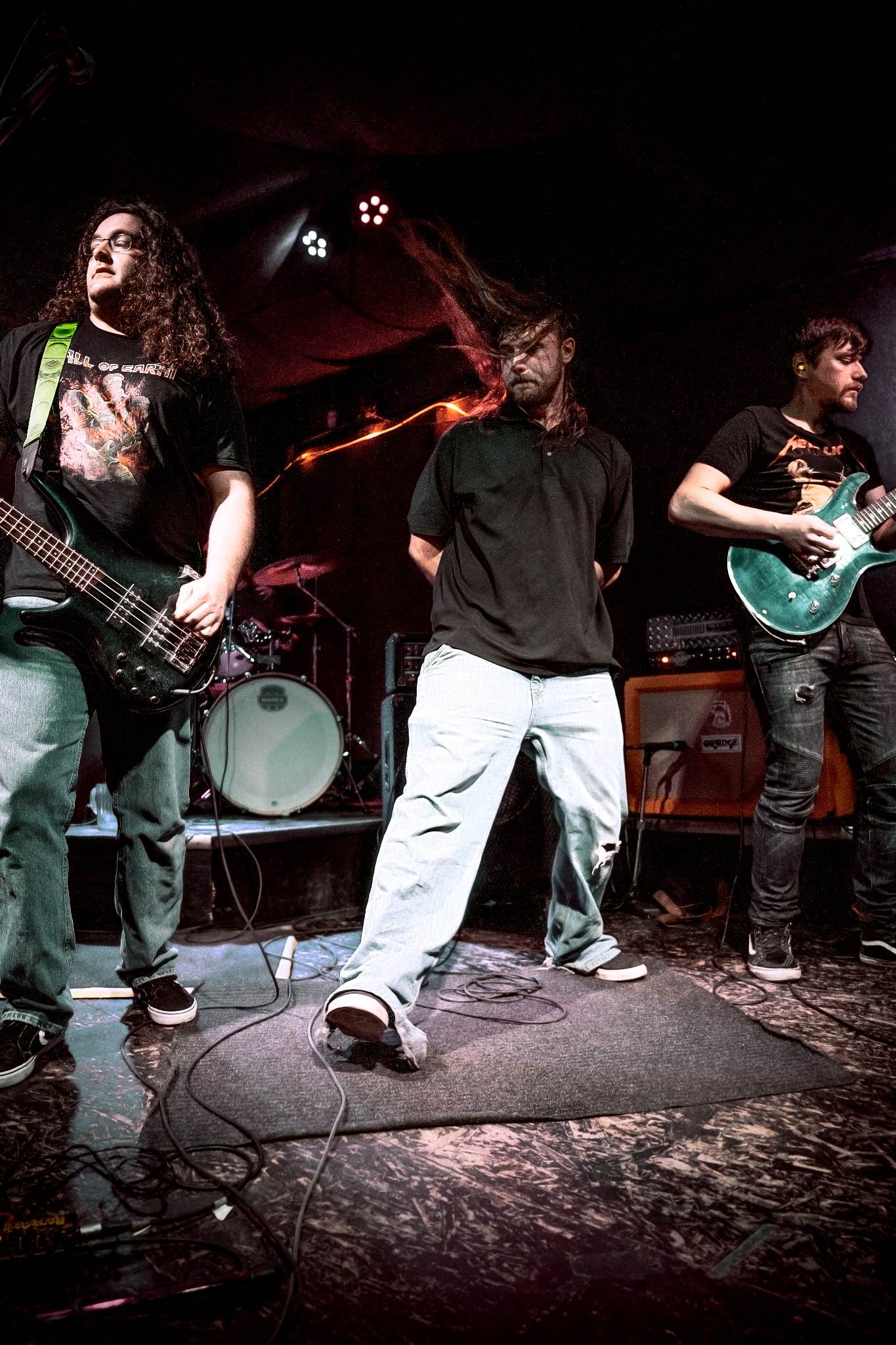 Misplaced Intentions on stage at a live performance